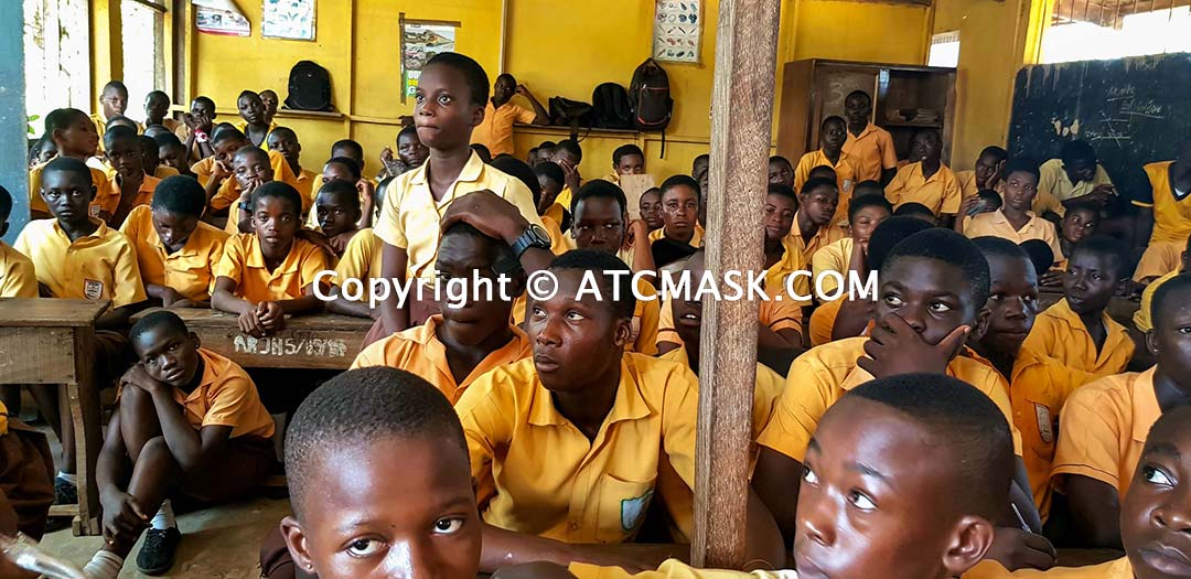 Accra Royal Junior High School ATC MASK donation Muntaka Chasant