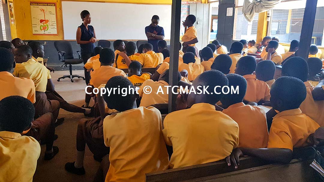 Accra Royal Junior High School ATC MASK donation Muntaka Chasant