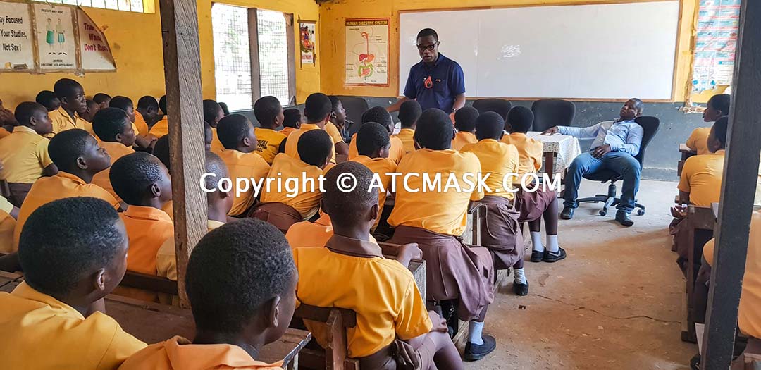 Accra Royal Junior High School ATC MASK donation Muntaka Chasant